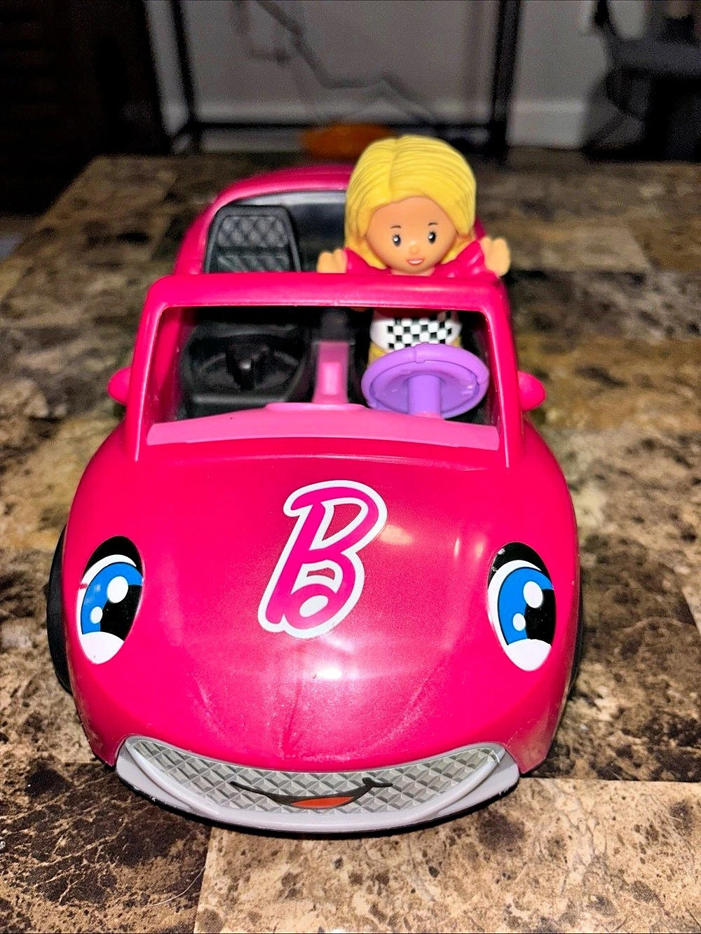 Little People Pink Car With Doll